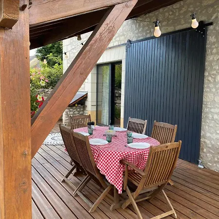 Gite Les Raudieres 3 Etoiles - Piscine Et Spa Sainte-Maure-de-Touraine Exterior foto